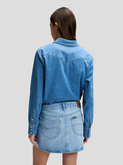 DAMSKA KOSZULA JEANSOWA LEE REGULAR WESTERN SHIRT DYE STAR 112378745