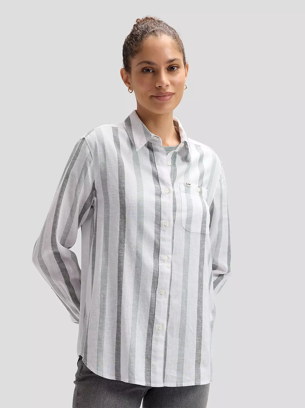 DAMSKA KOSZULA LEE ALL PURPOSE SHIRT DESERT SAGE STRIP 112376961