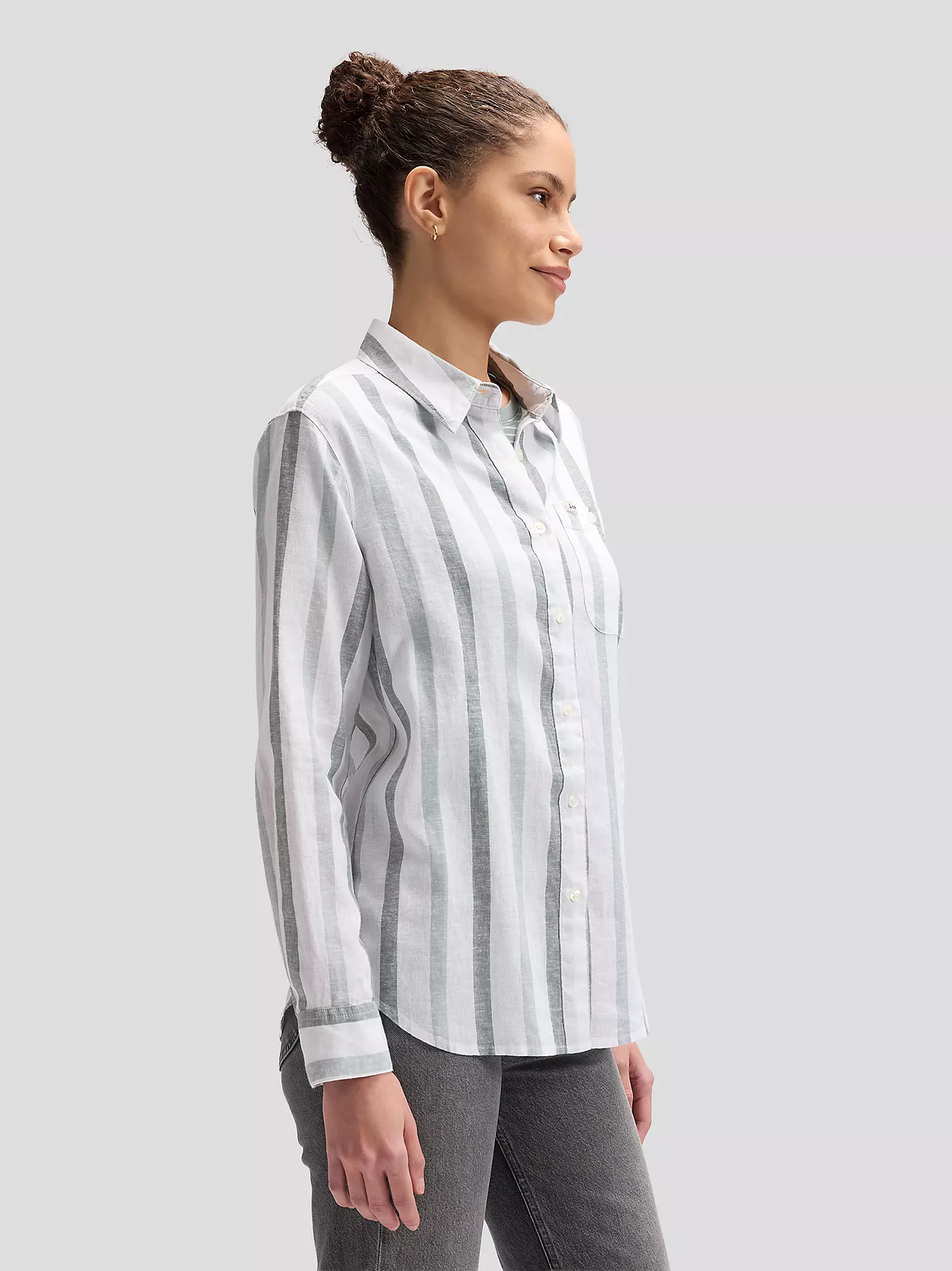 DAMSKA KOSZULA LEE ALL PURPOSE SHIRT DESERT SAGE STRIP 112376961