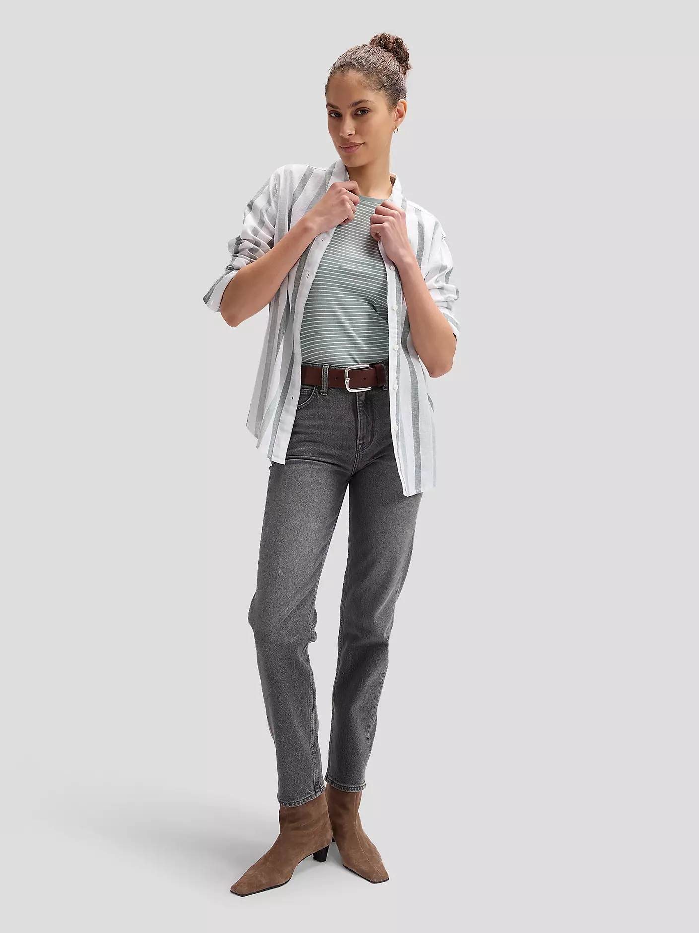 DAMSKA KOSZULA LEE ALL PURPOSE SHIRT DESERT SAGE STRIP 112376961