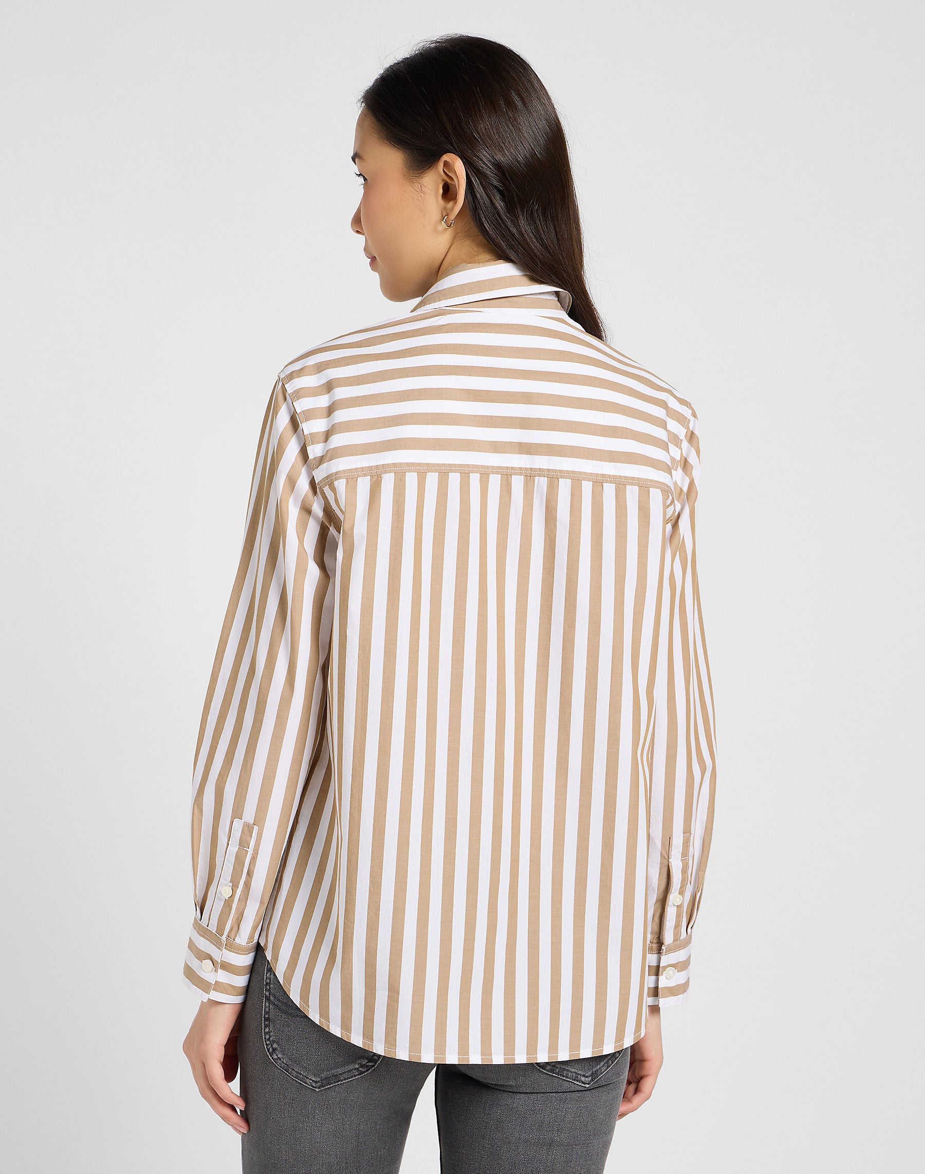 Damska Koszula Lee All Purpose Shirt Khaki Stripe 112370988