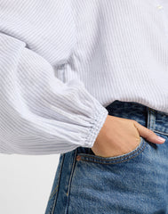 Damska Koszula Lee Blouse With Tie Front Concrete Pinstripe 112363504