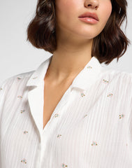 Damska Koszula Lee Cap Sleeve Shirt Grove Floral 112363630