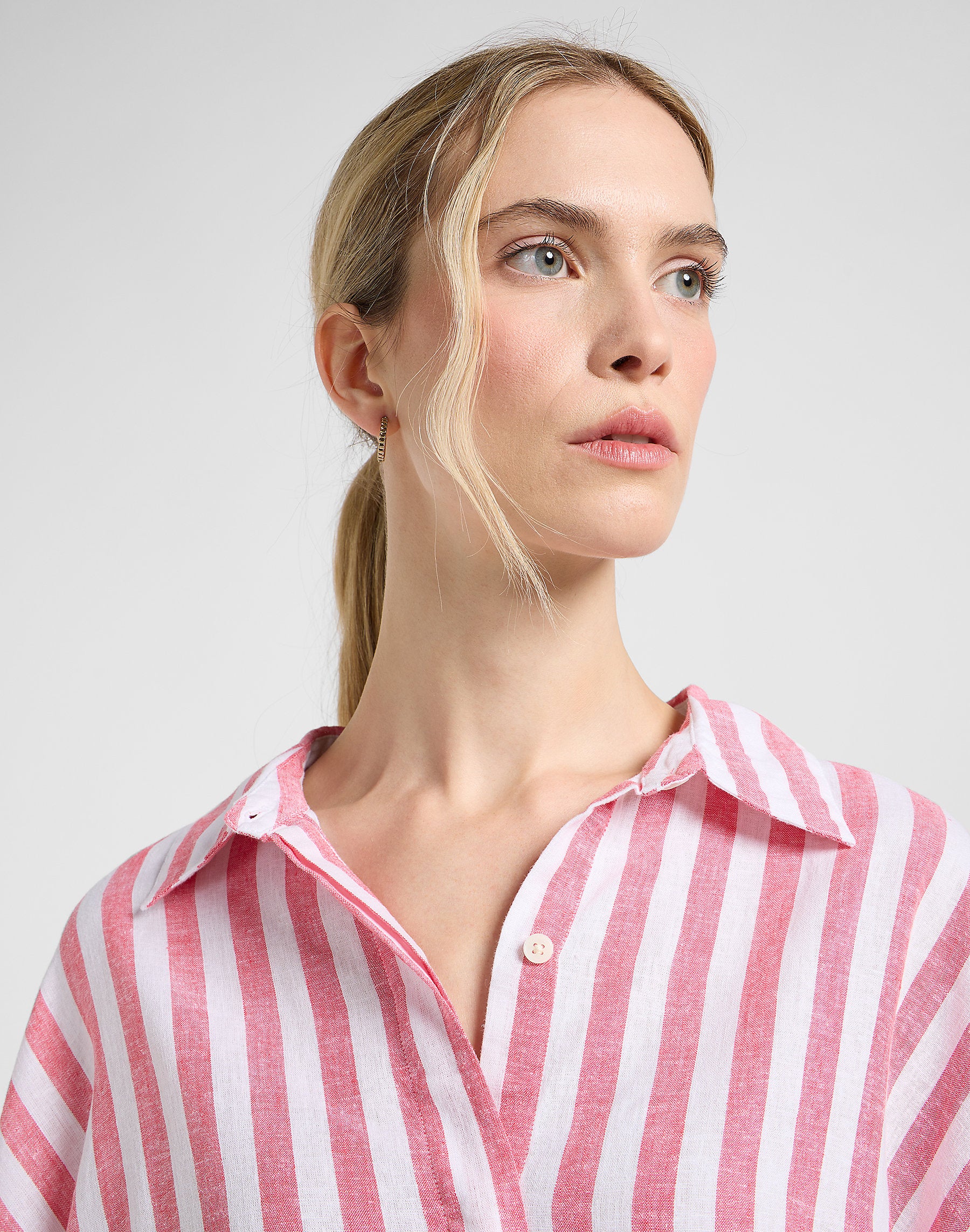 Damska Koszula Lee Elasticated Shirt Lychee Awning 112363502