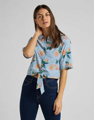 DAMSKA KOSZULA LEE KNOTTED RESORT SHIRT PISCINE L49XZMQE 112111150