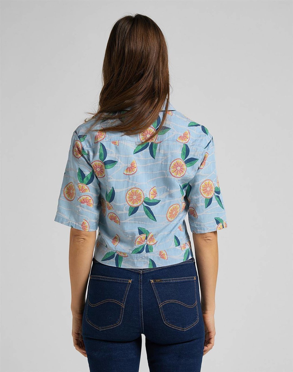 DAMSKA KOSZULA LEE KNOTTED RESORT SHIRT PISCINE L49XZMQE 112111150