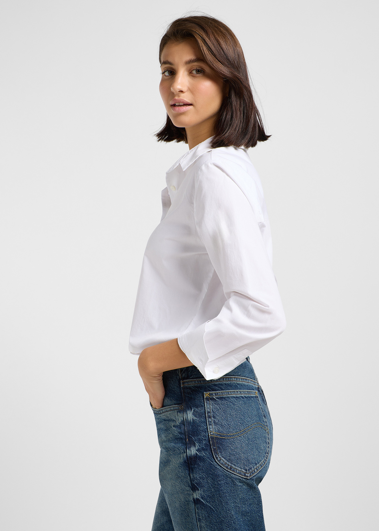 DAMSKA KOSZULA LEE POCKETLESS SHIRT BRIGHT WHITE 112363427