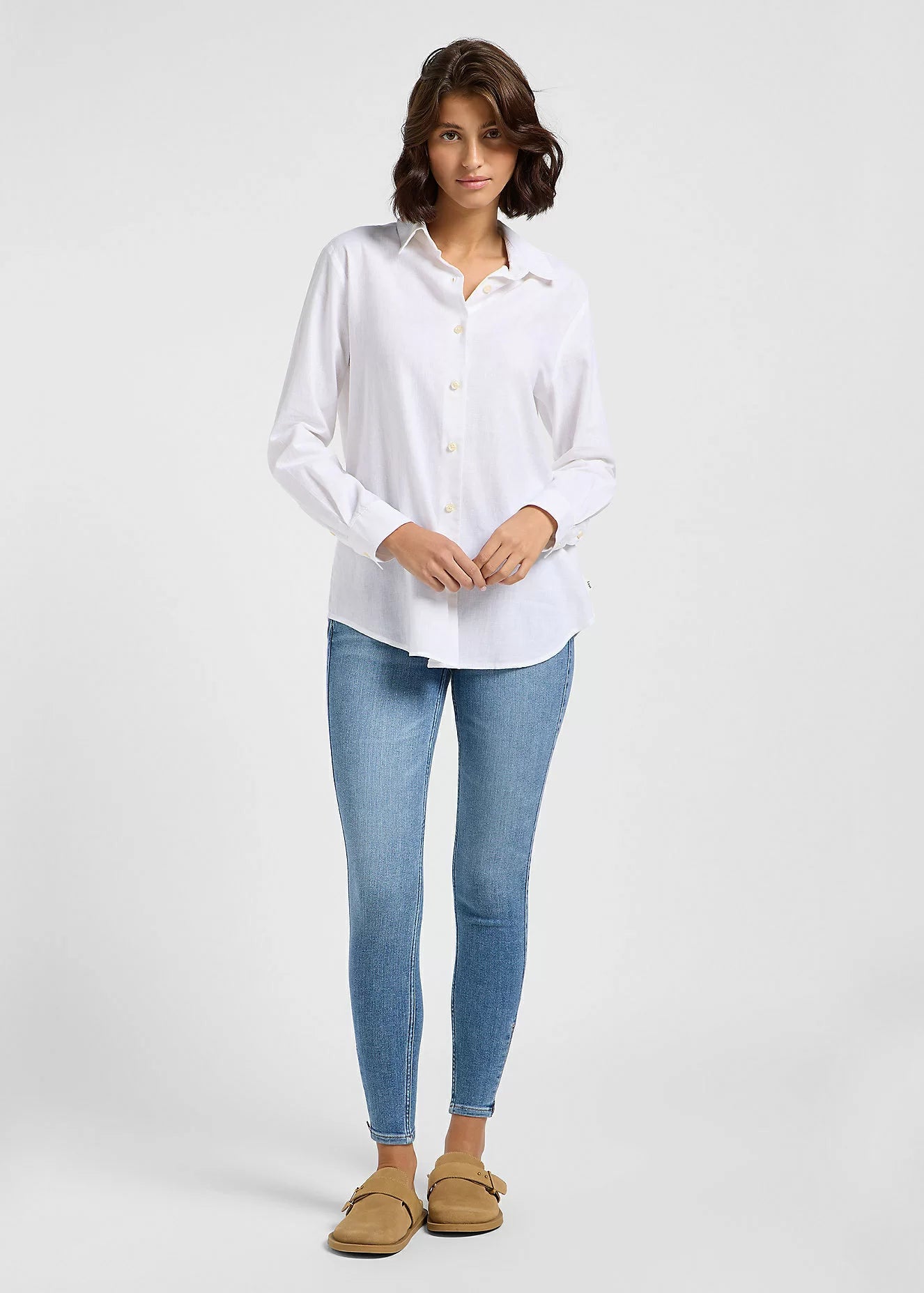 Damska Koszula Lee Pocketless Shirt Bright White 112363627