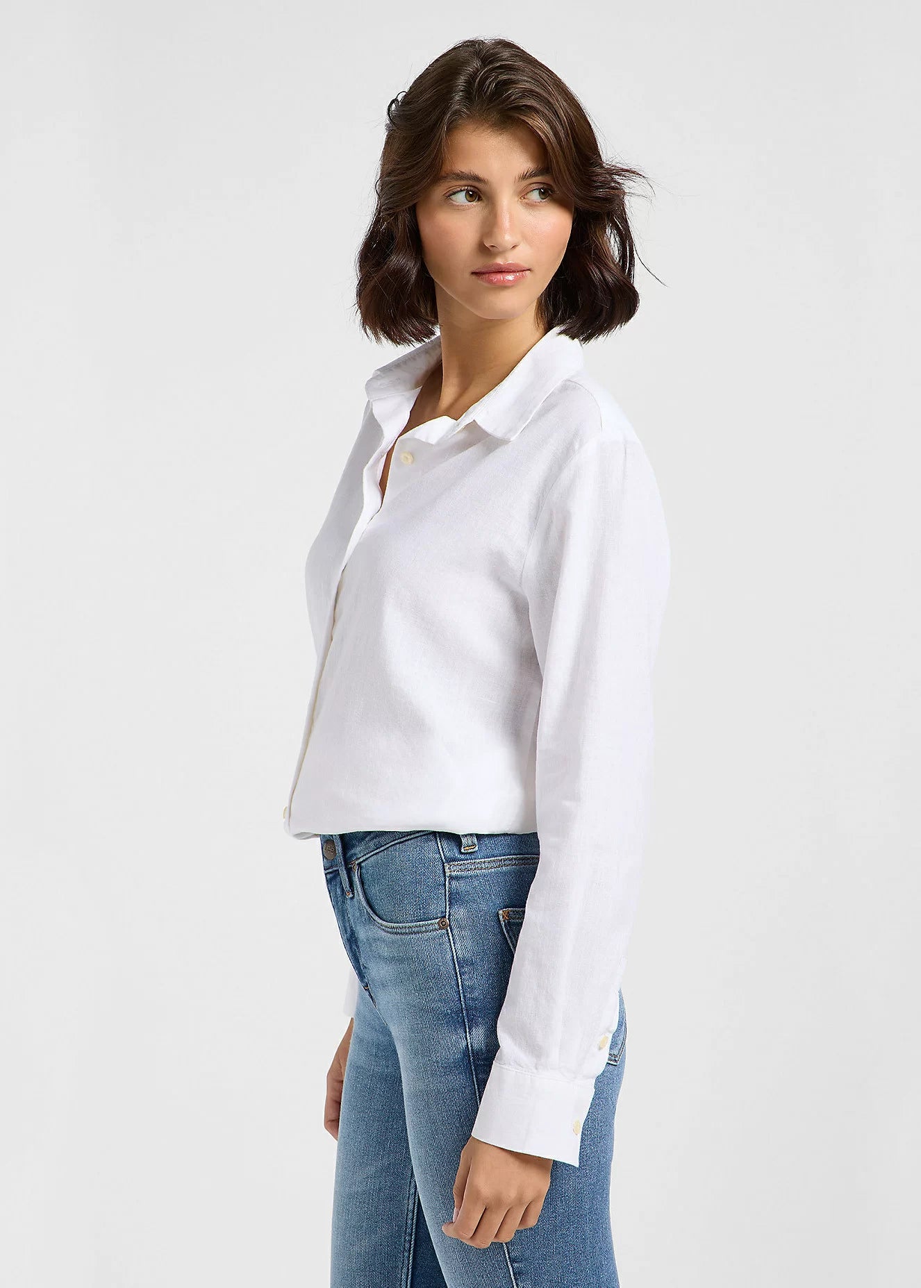 Damska Koszula Lee Pocketless Shirt Bright White 112363627