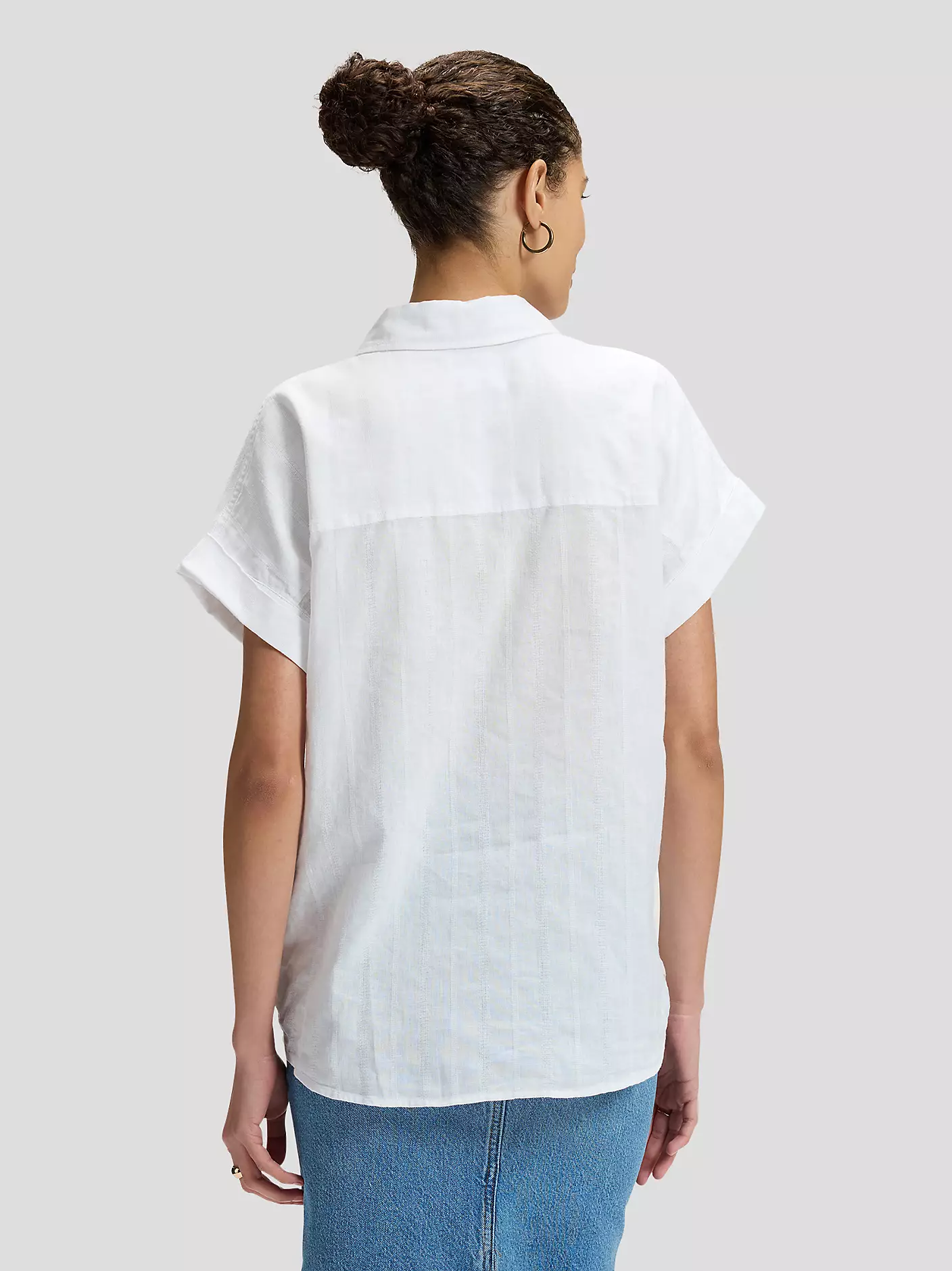 DAMSKA KOSZULA LEE SS LOOSE UTILITY SHIRT BRIGHT WHITE 112376977