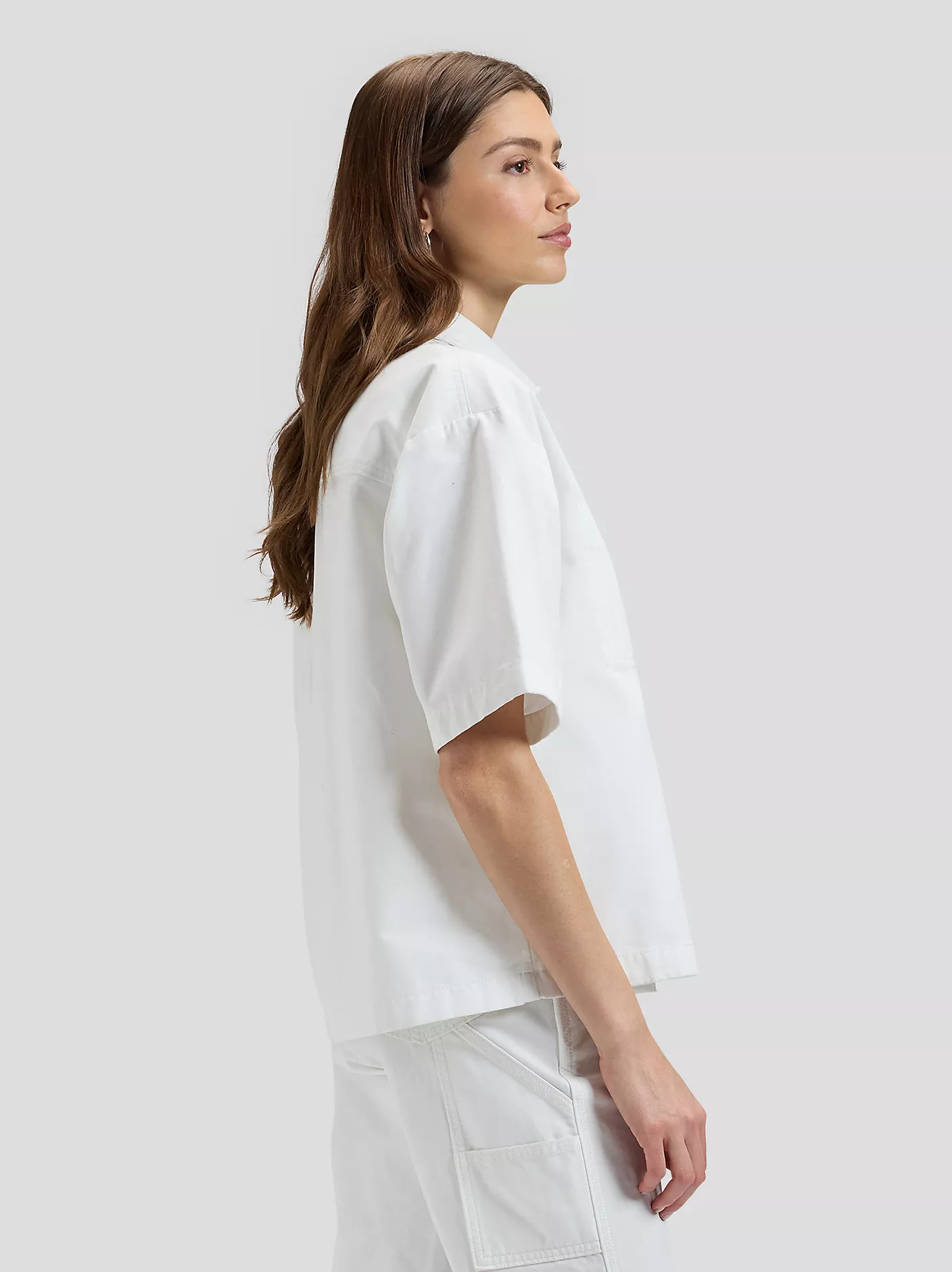 DAMSKA KOSZULA LEE SS WORKWEAR SHIRT BRIGHT WHITE 112376602