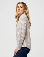 Damska Koszula Wrangler 1 Pkt Shirt Cognac 112370777