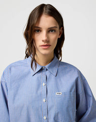 Damska Koszula Wrangler Cool Girl Blouse Dusty Blue 112370779