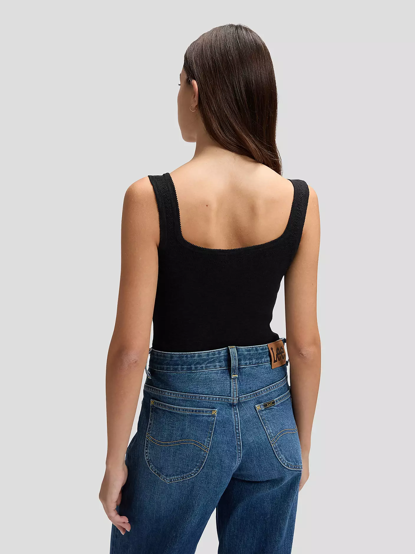DAMSKA KOSZULKA LEE KNITTED TANK BLACK 112379254