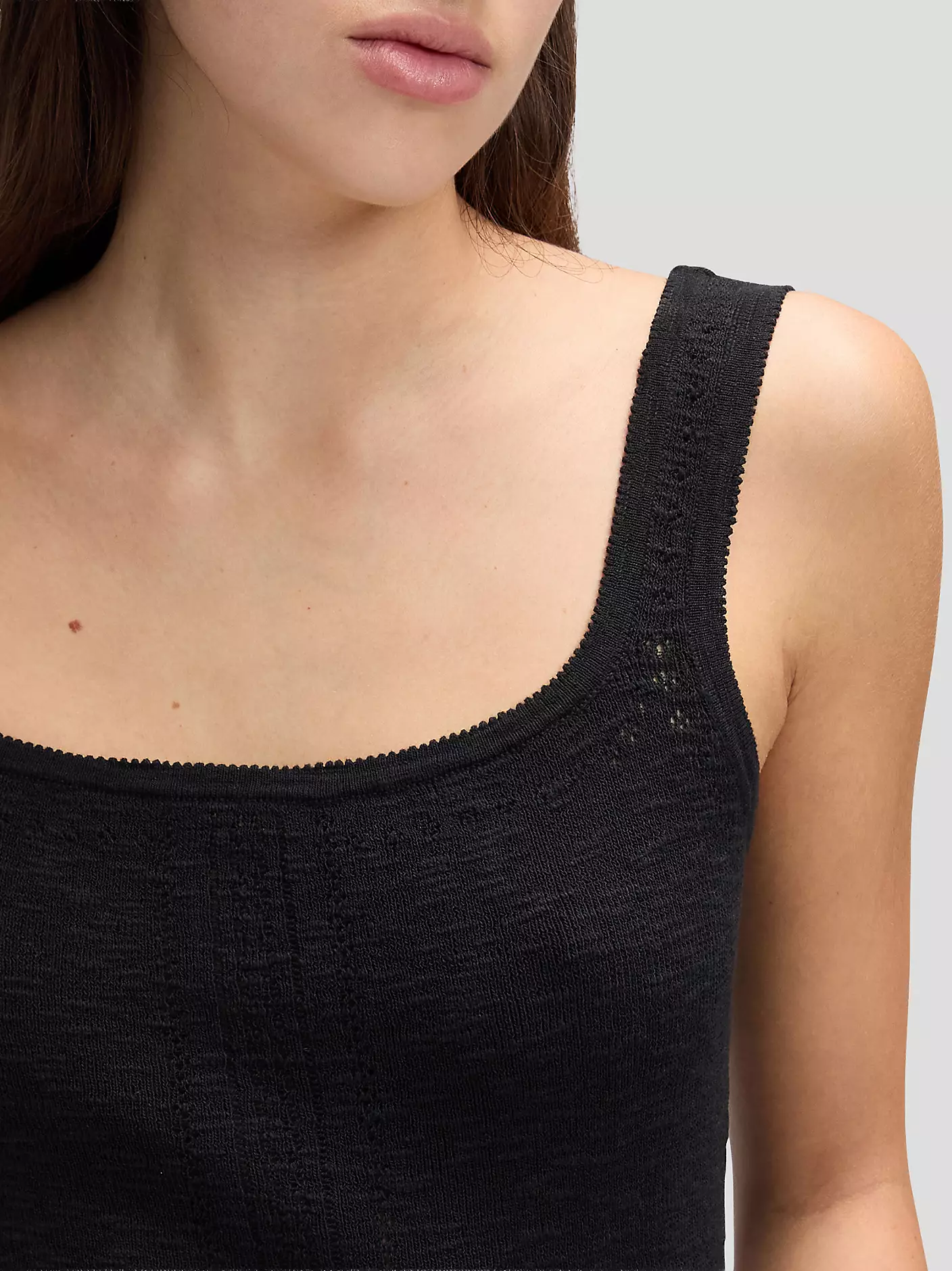 DAMSKA KOSZULKA LEE KNITTED TANK BLACK 112379254