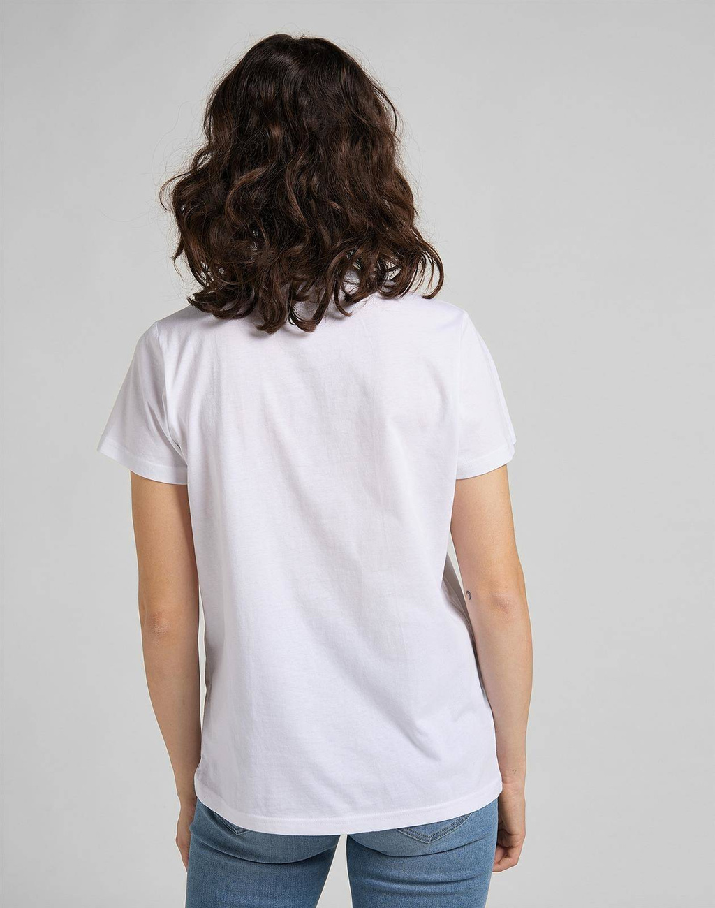 DAMSKA KOSZULKA LEE LOGO TEE WHITE 112109470