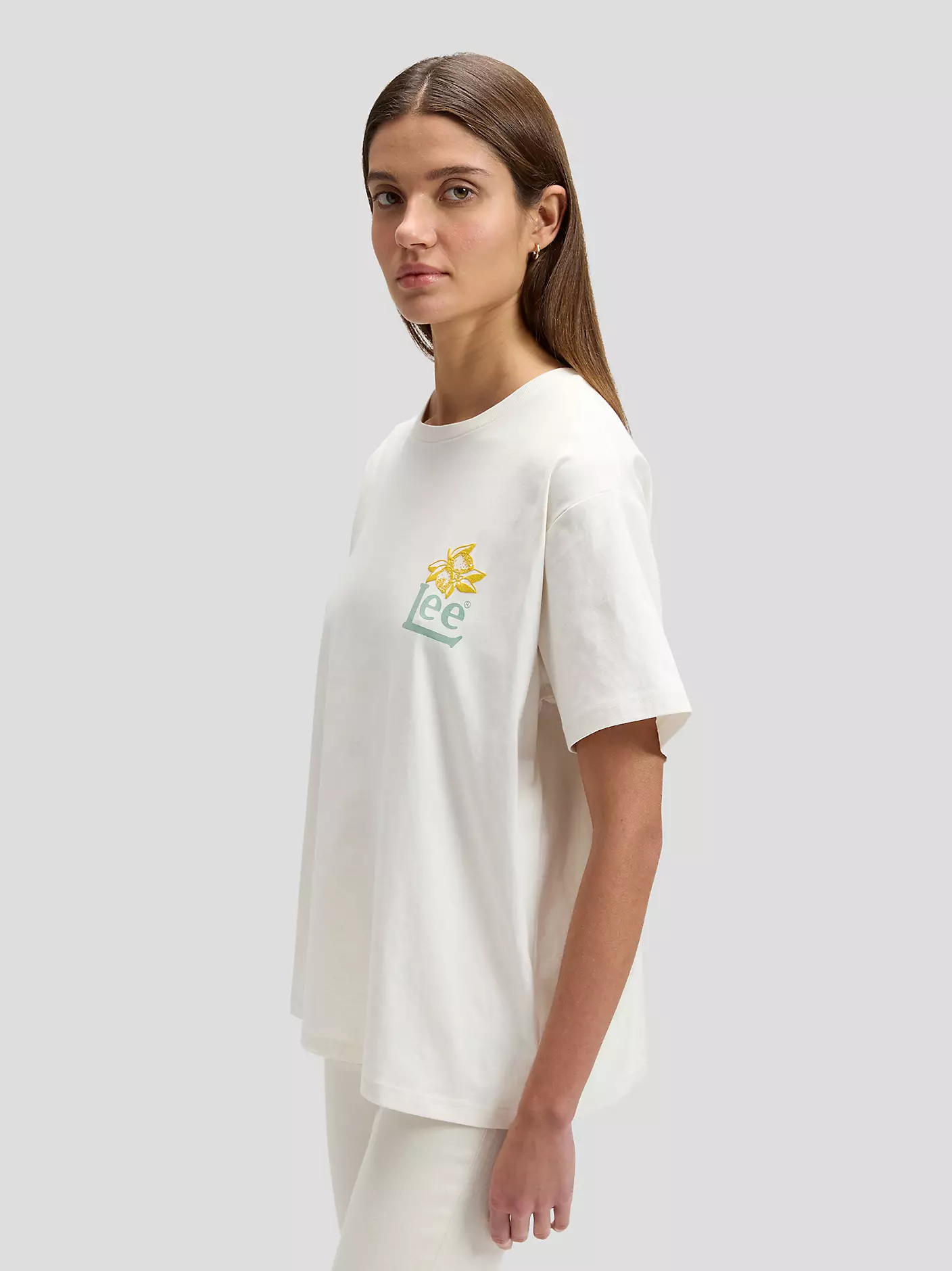 DAMSKA KOSZULKA LEE MODERN MAKER TEE ECRU 112377787