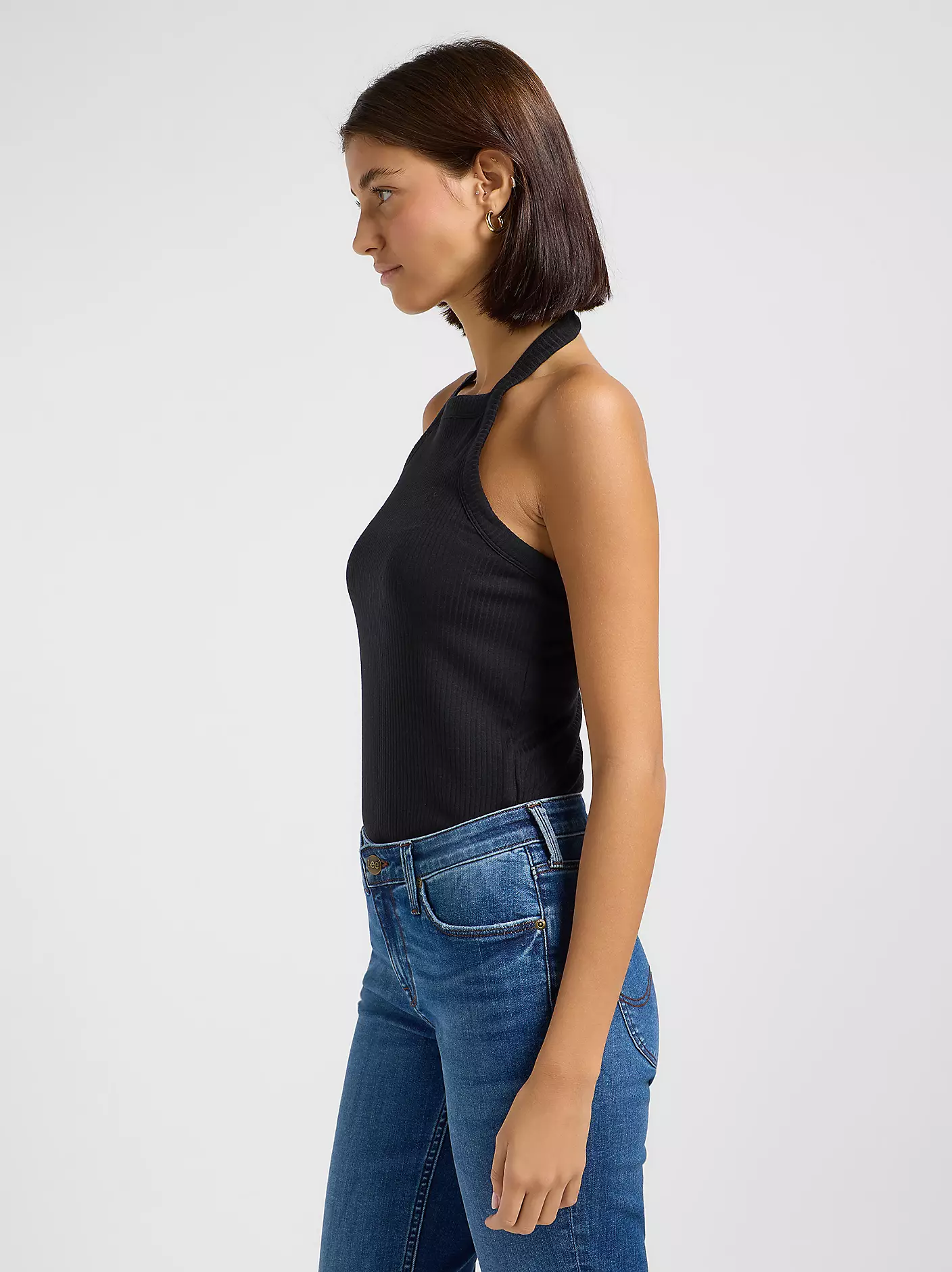 DAMSKA KOSZULKA LEE OPEN BACK HALTER TOP UNIONALL BLACK 112363638