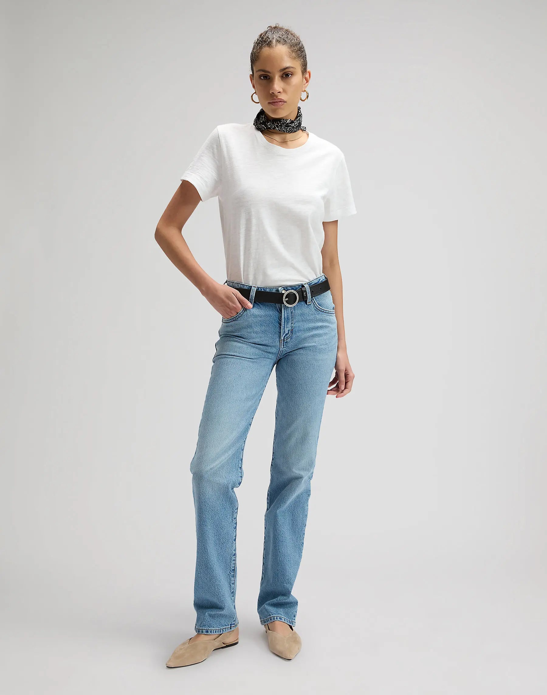 DAMSKA KOSZULKA LEE PERFECT TEE BRIGHT WHITE 112355195