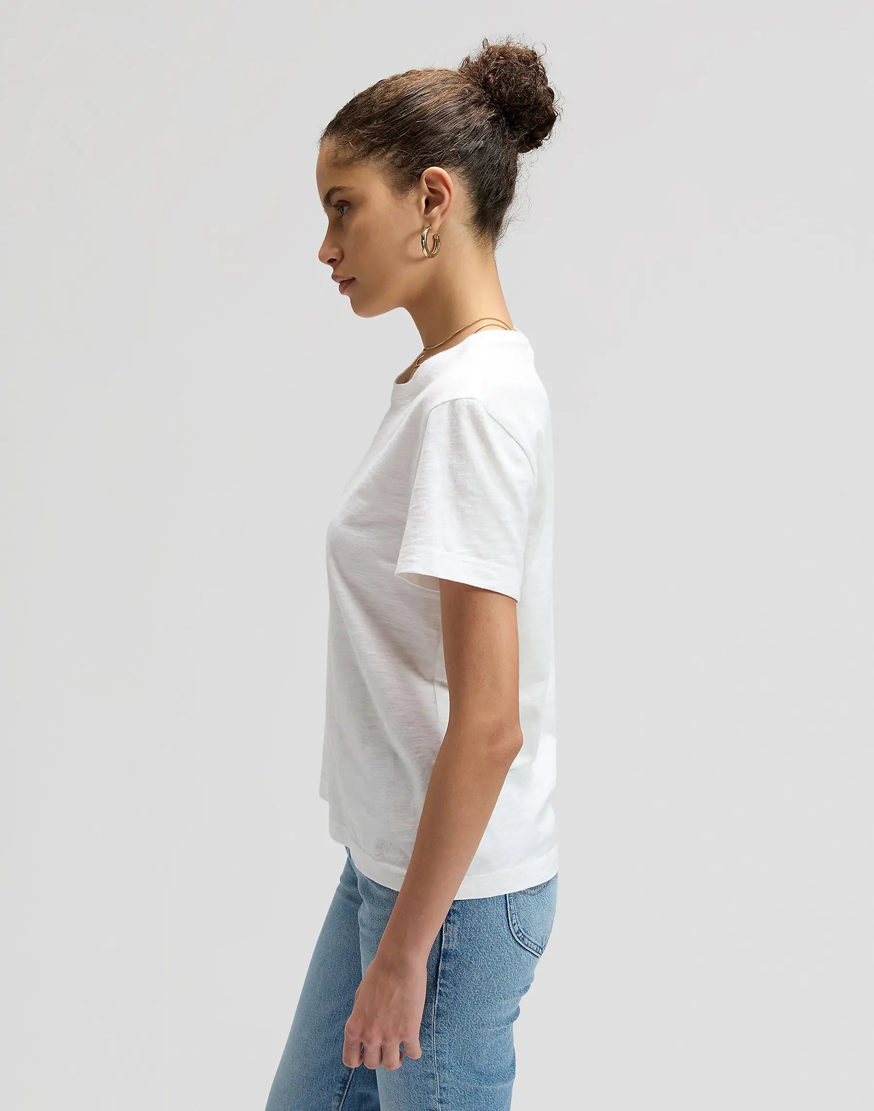 DAMSKA KOSZULKA LEE PERFECT TEE BRIGHT WHITE 112355195