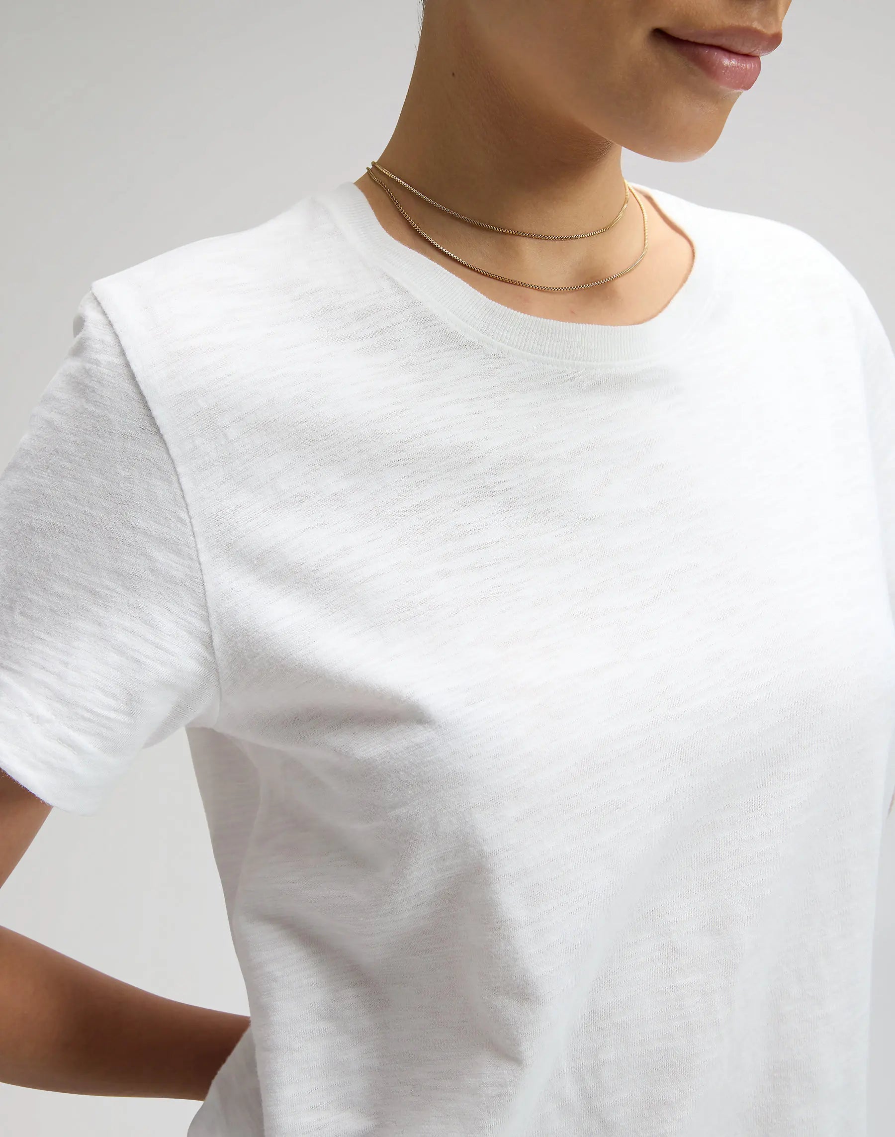 DAMSKA KOSZULKA LEE PERFECT TEE BRIGHT WHITE 112355195