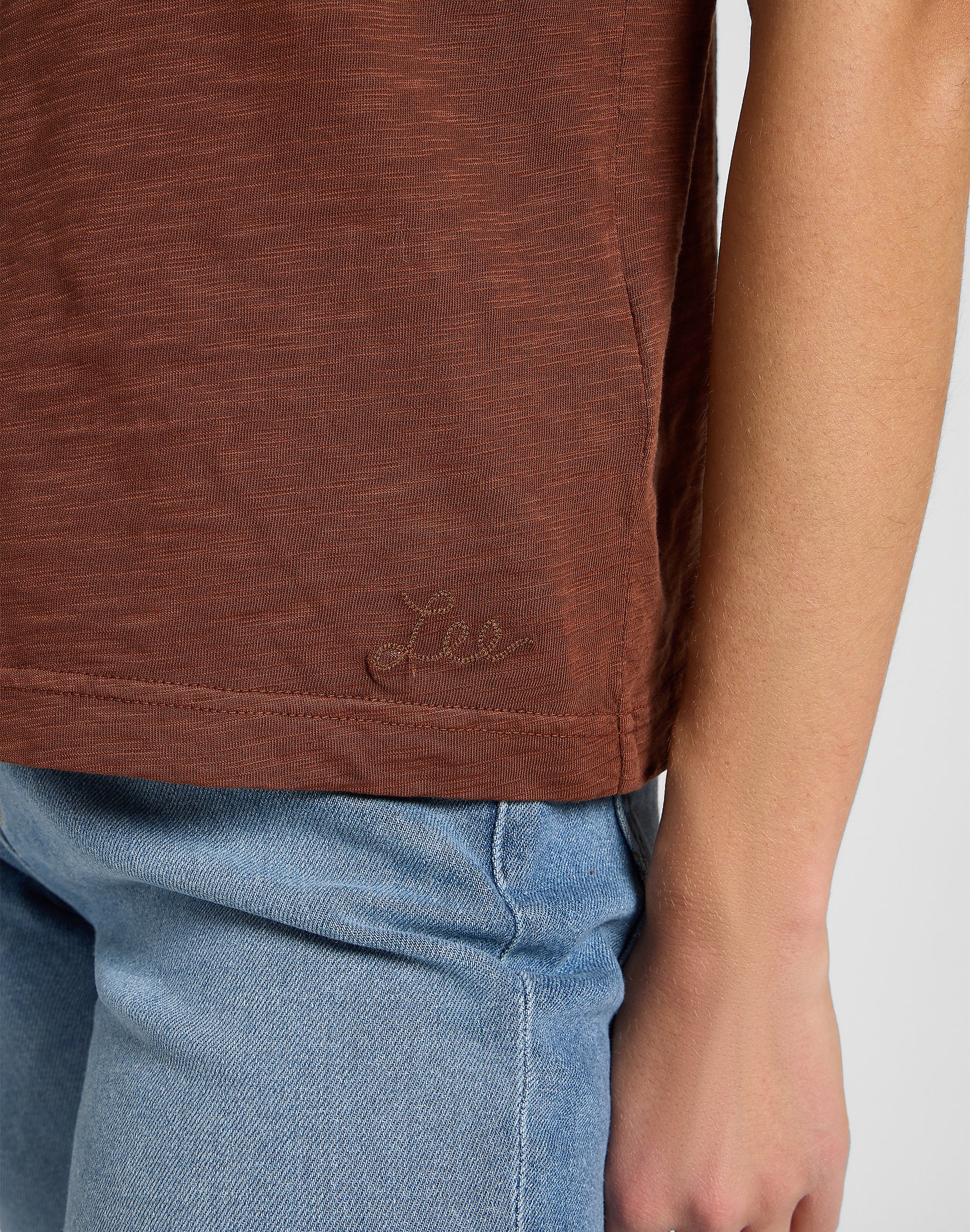 Damska Koszulka Lee Perfect Tee Luxe Brown 112370965