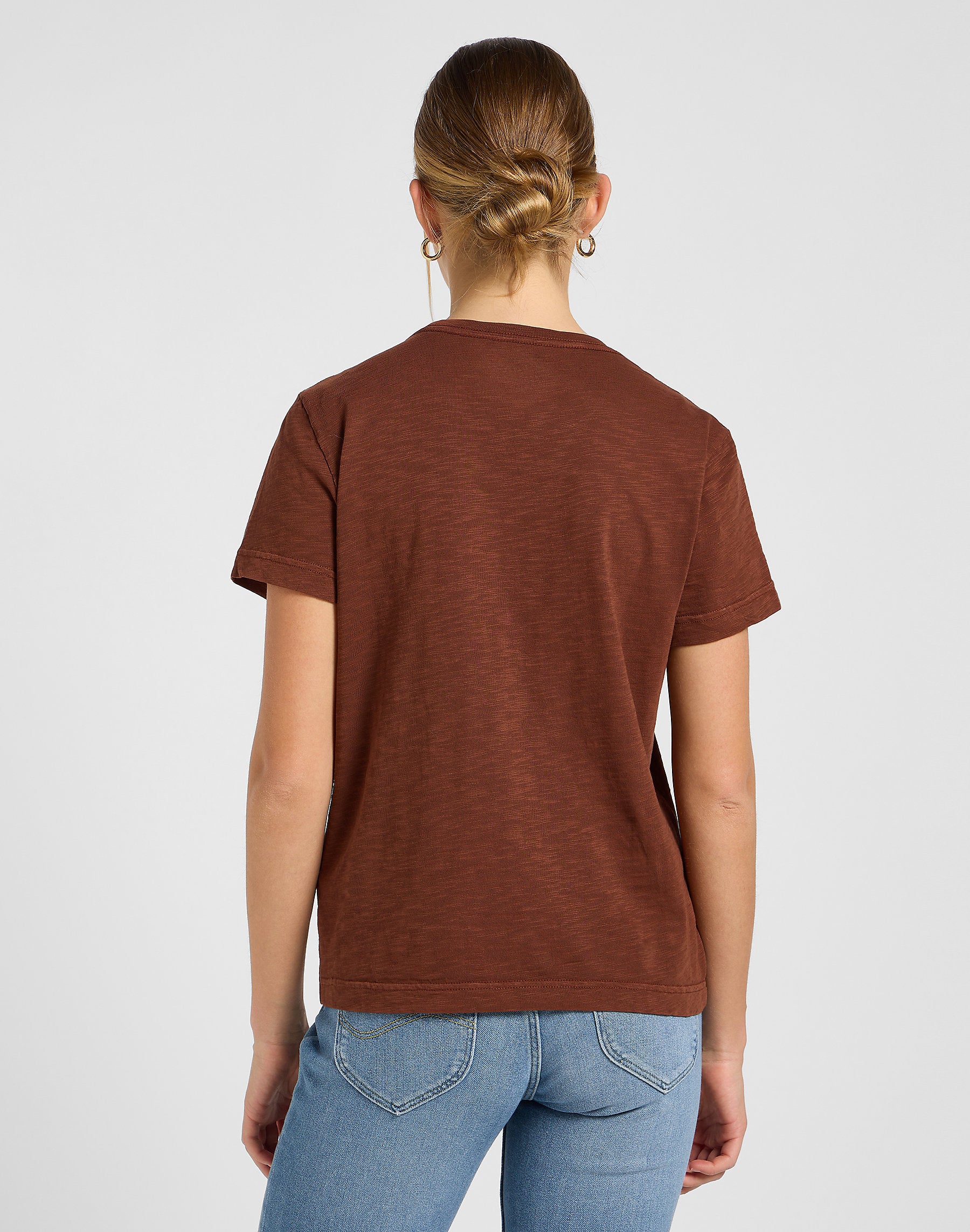 Damska Koszulka Lee Perfect Tee Luxe Brown 112370965