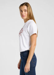 Damska Koszulka Lee Small Graphic Tee 1 Bright White 112371875
