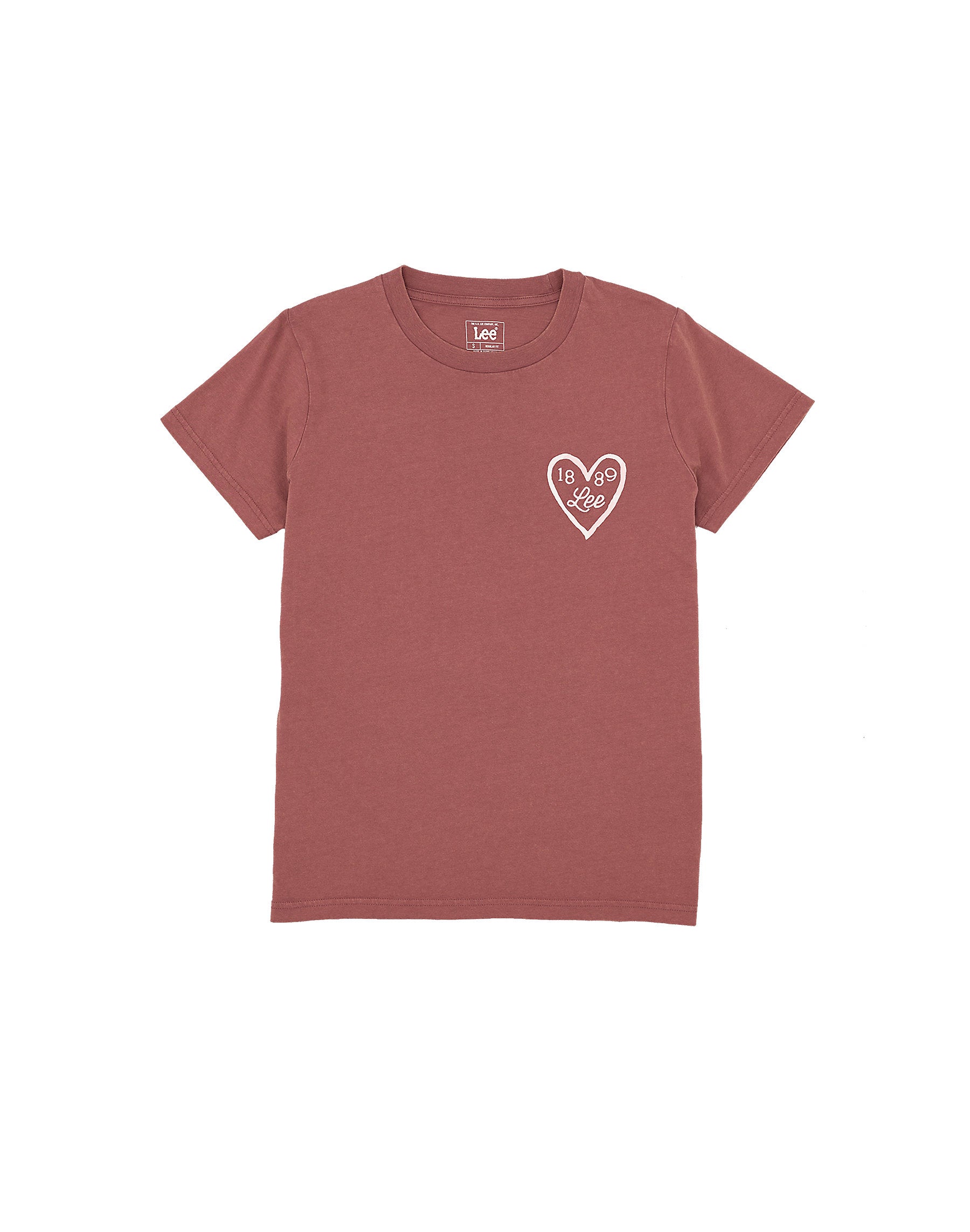 Damska Koszulka Lee Small Logo Tee Henna 112363636