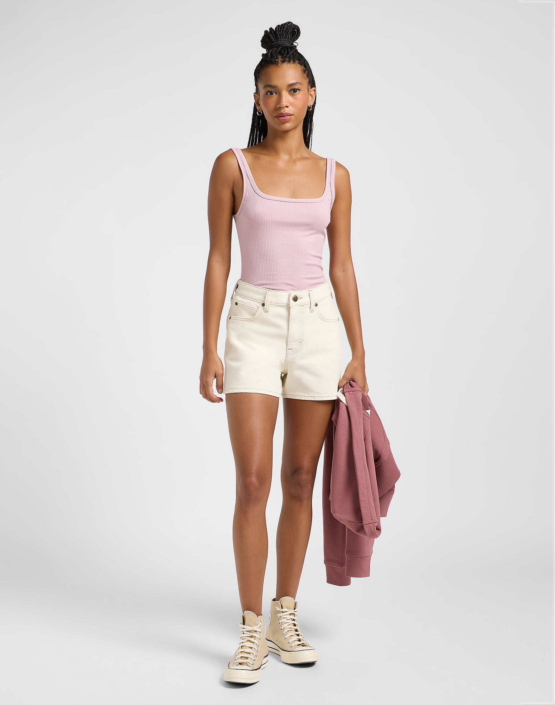 Damska Koszulka Lee Square Tank Soft Mauve 112363644