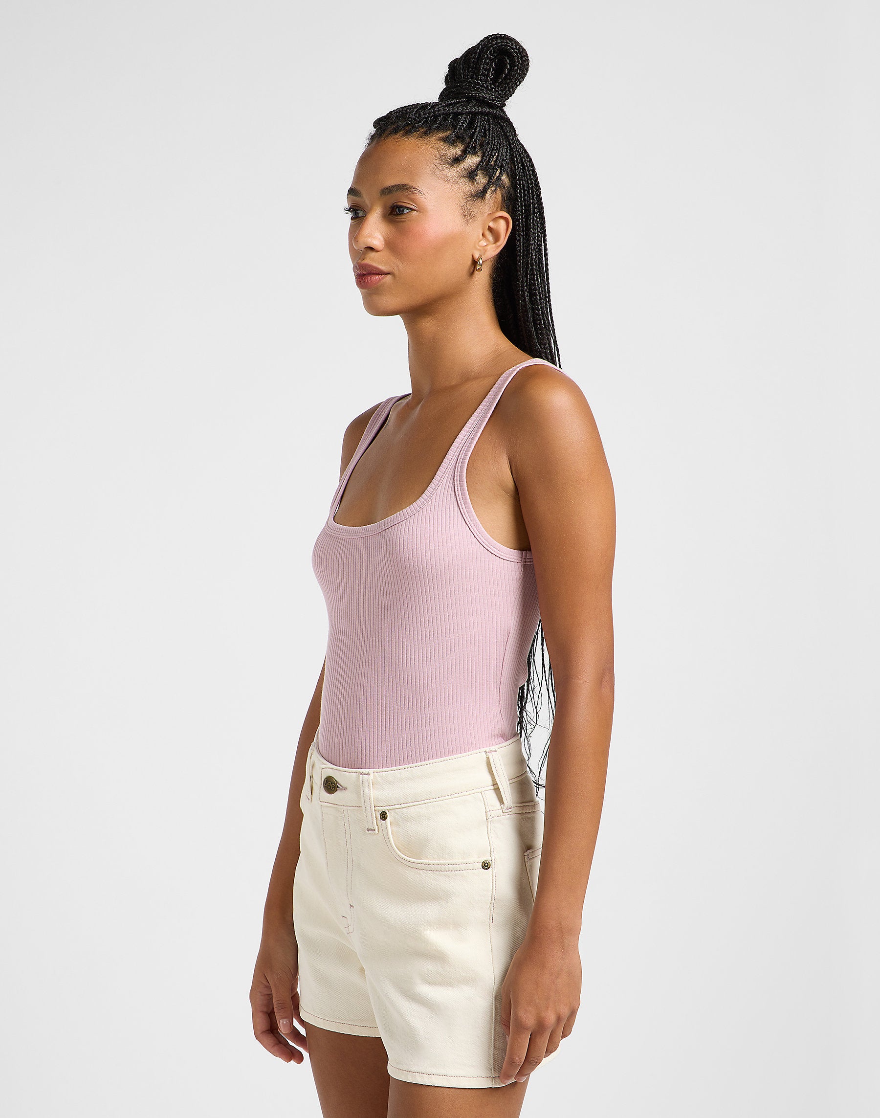 Damska Koszulka Lee Square Tank Soft Mauve 112363644