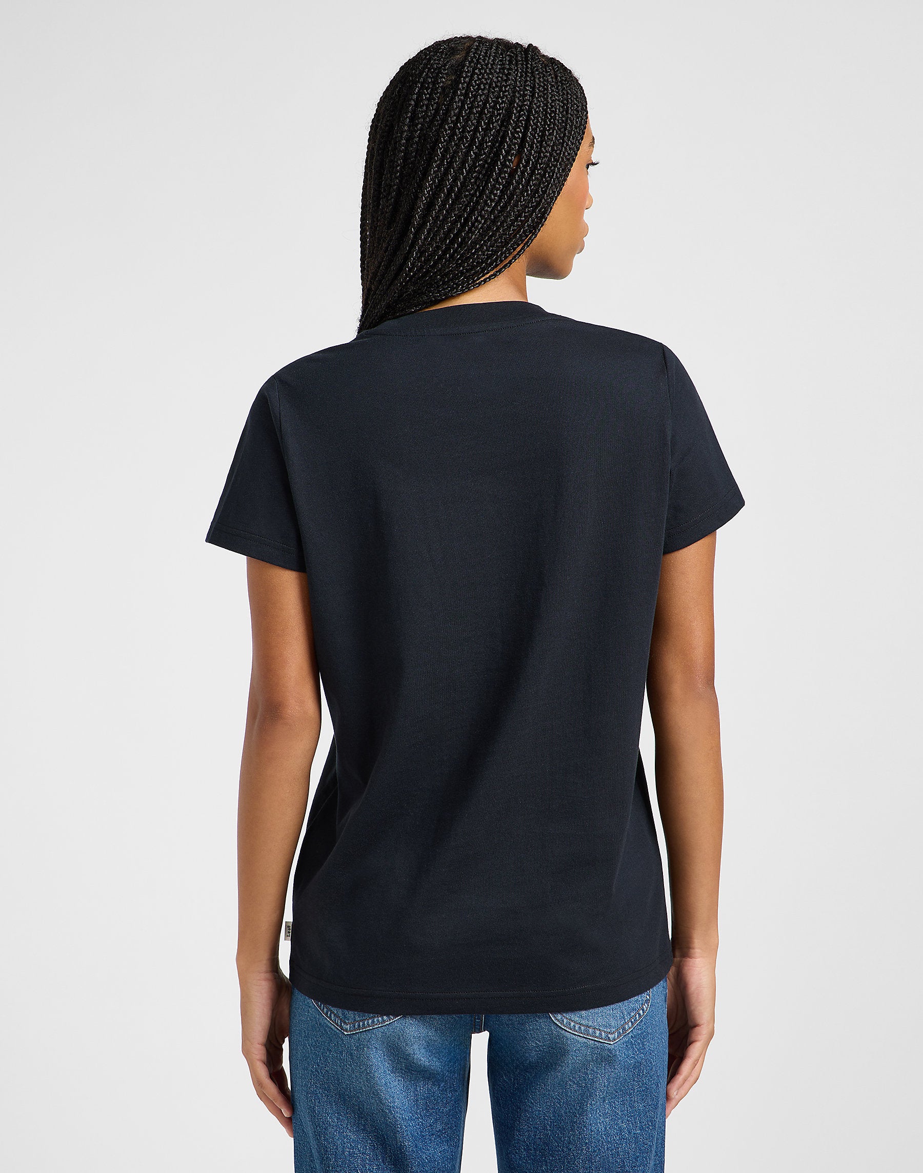 Damska Koszulka Lee Ss Crew Twinpack Black White 112363634