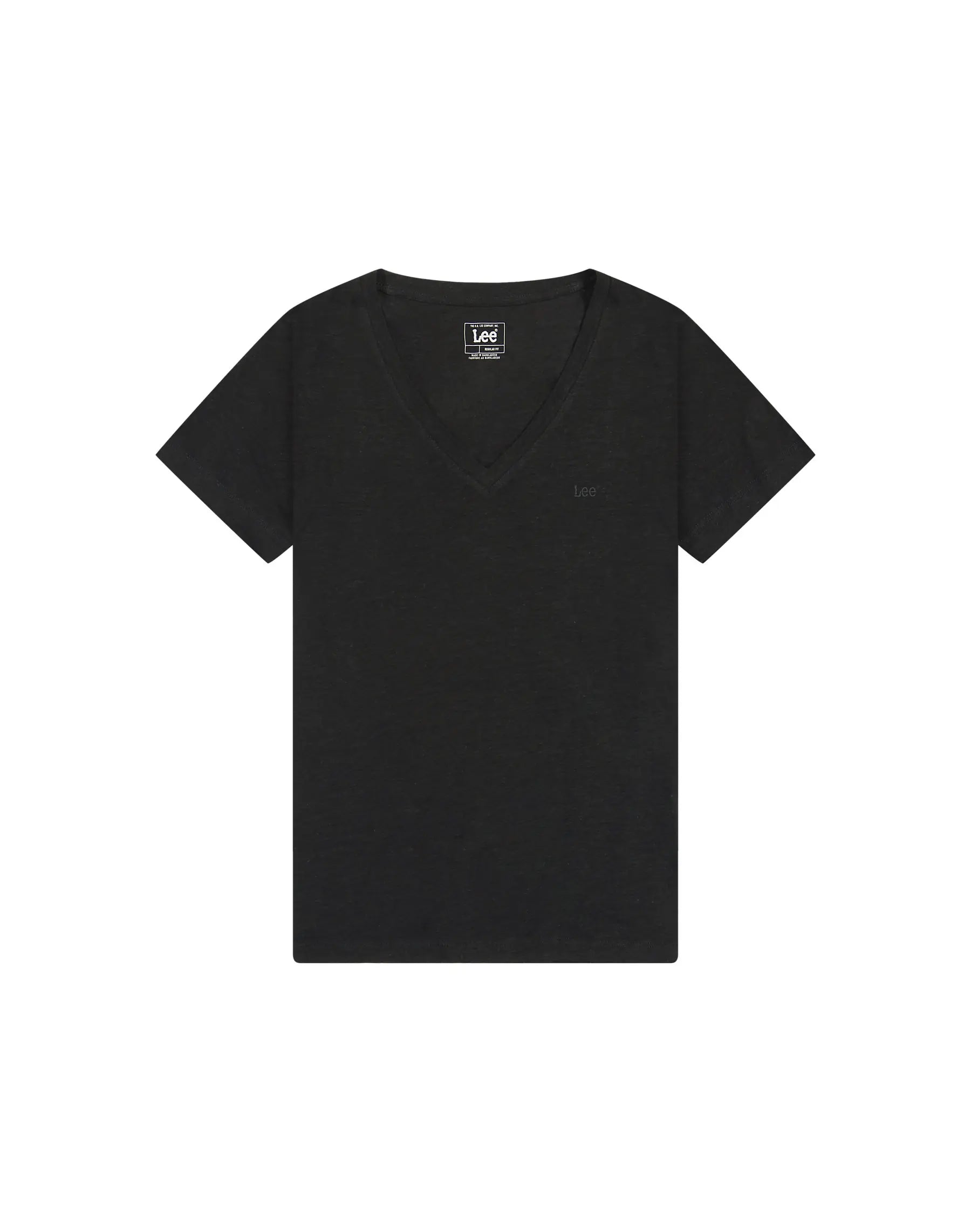 DAMSKA KOSZULKA LEE V NECK TEE BLACK 112378740