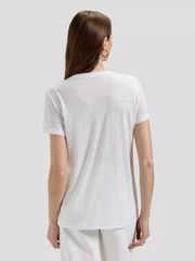 DAMSKA KOSZULKA LEE V NECK TEE BRIGHT WHITE 112360426