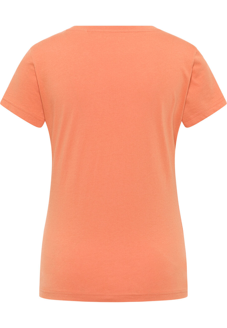 DAMSKA KOSZULKA MUSTANG T-shirty LOGO Loa Dusted Clay 1015161 7265