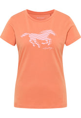 DAMSKA KOSZULKA MUSTANG T-shirty LOGO Loa Dusted Clay 1015161 7265