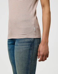 Damska Koszulka Wrangler Femme Knit Henley Cognac 112370741