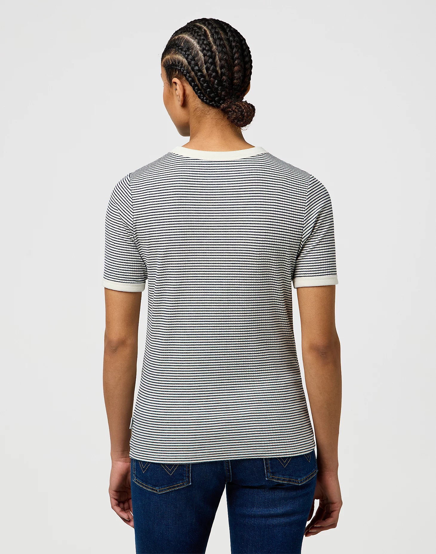 Damska Koszulka Wrangler Femme Knit Henley Navy 112370742