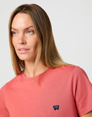 Damska Koszulka Wrangler Regular Tee Mineral Red 112362782