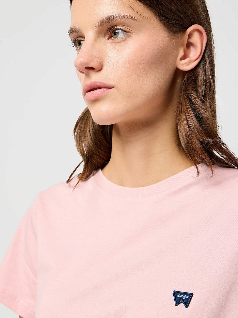 DAMSKA KOSZULKA WRANGLER REGULAR TEE SILVER PINK 112362576