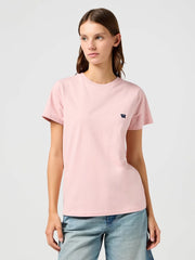 Damska Koszulka Wrangler Regular Tee Silver Pink 112362576