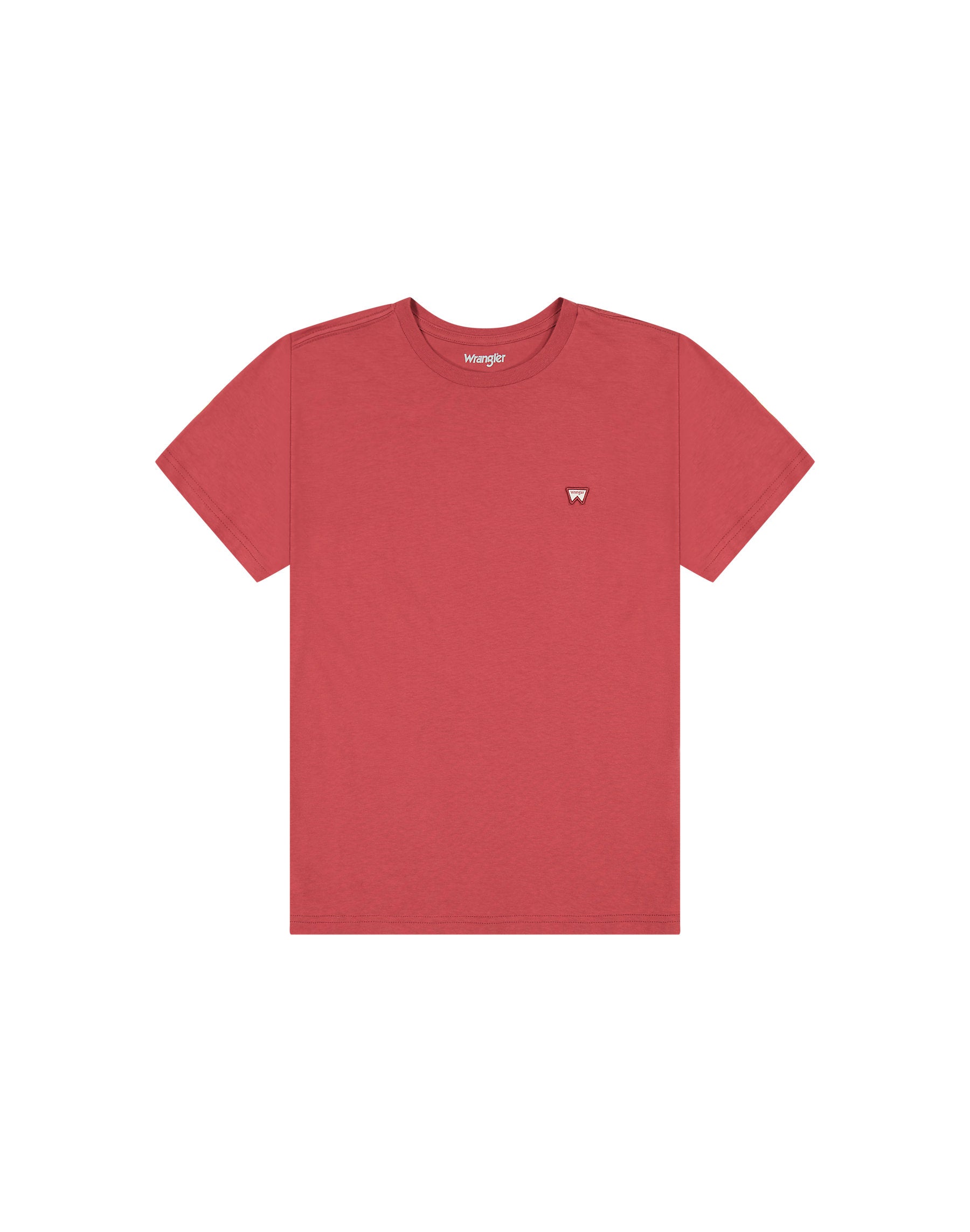 Damska Koszulka Wrangler Sign Off Tee Earth Red 112370739