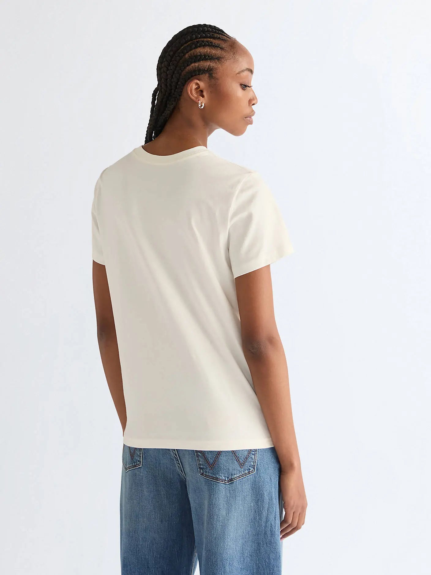 DAMSKA KOSZULKA WRANGLER SIGN OFF TEE WORN WHITE 112378332