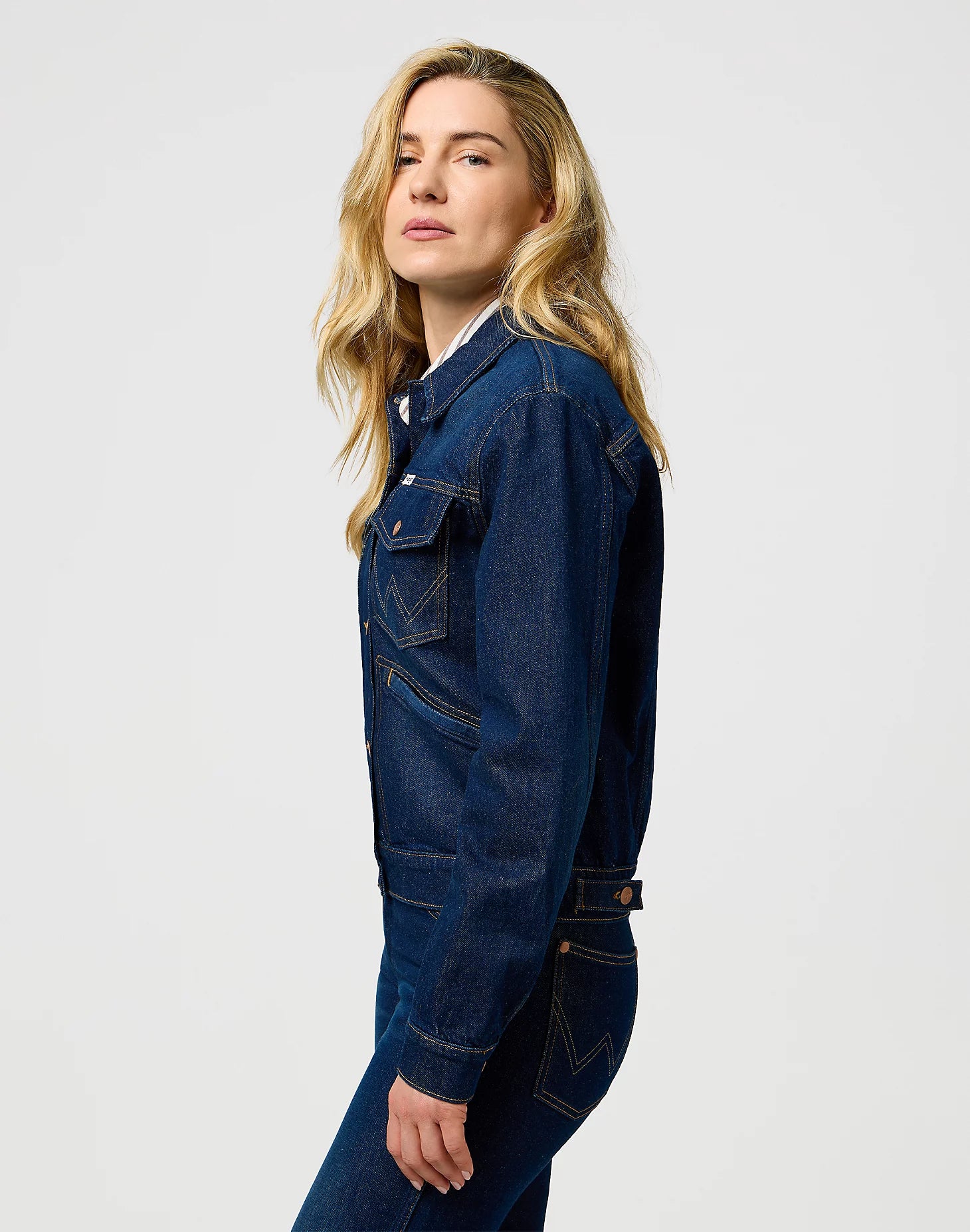 Damska Kurtka Jeansowa Wrangler Heritage Jacket Whirlpool 112373035