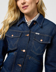 Damska Kurtka Jeansowa Wrangler Heritage Jacket Whirlpool 112373035