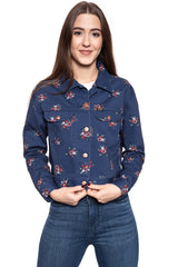 DAMSKA KURTKA JEANSOWA WRANGLER RETRO CROP JACKET BLUE DEPTHS W417WSXJY 112128796