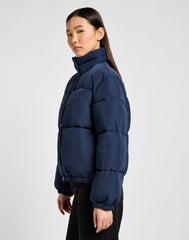 Damska Kurtka Lee Relaxed Short Puffer Jacket Indigo 112355156