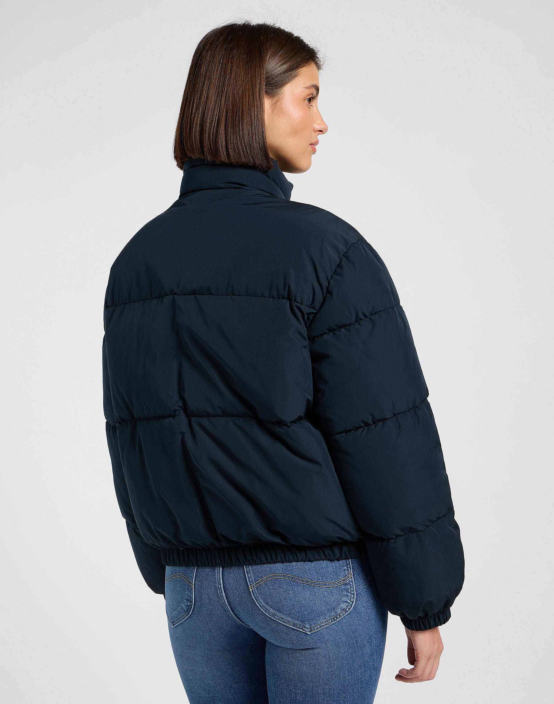 Damska Kurtka Puchowa Lee Rider Puffer Jacket Black 112370872