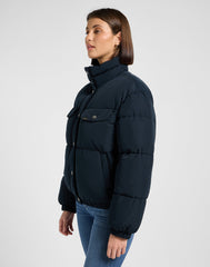 Damska Kurtka Puchowa Lee Rider Puffer Jacket Black 112370872