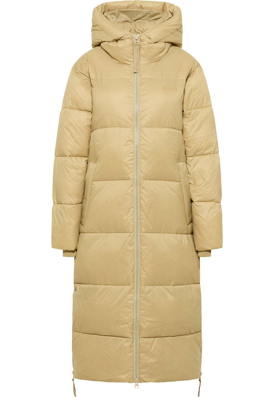 DAMSKA KURTKA ZIMOWA PIKOWANA MUSTANG Heidi Puffer Coat Olive Gray 1014197 6232